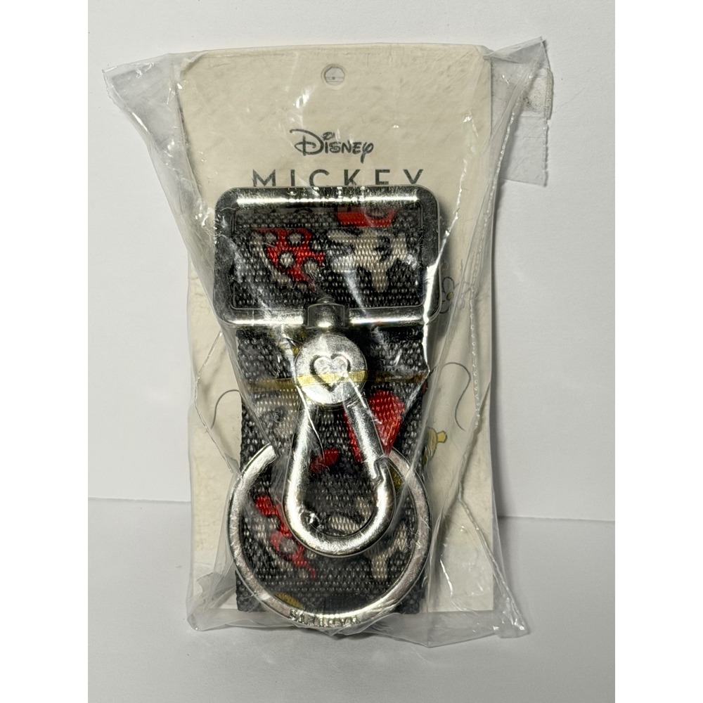 Harveys Seatbelt Love You to Pieces Keychain Mickey Disney Heart Clasp CNG NIP